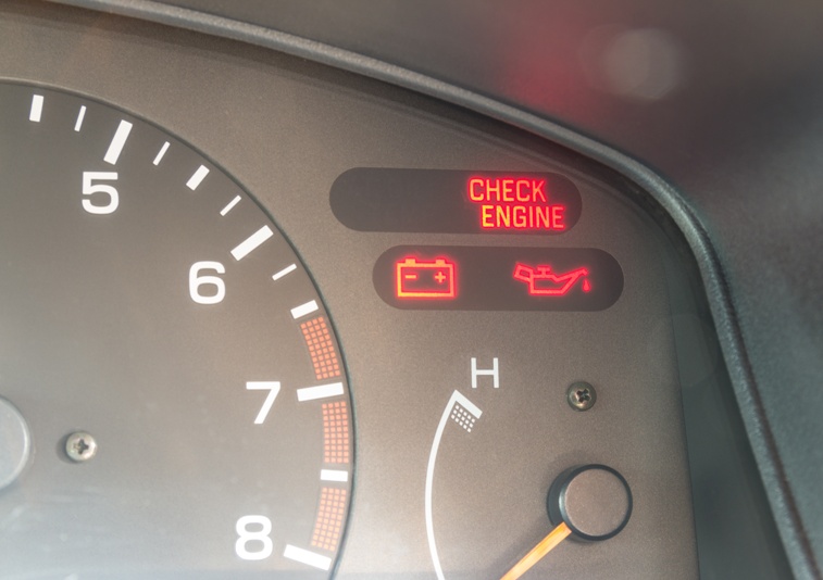 What causes the Check Engine light to come on